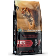 Pro Performance Ultra Premium 15KG Sterilize Kuzu-Somon-Kızılcık Yetişkin Kedi Kuru Mama