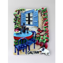 Mundy Dalyan Polyester Kabartmalı Magnet 5 x 6,5 cm Dekoratif Hediyelik Buzdolabı Süsü (KOD:1684)