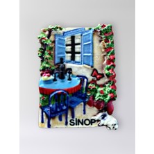 Mundy Sinop Polyester Kabartmalı Magnet 5 x 6,5 cm Dekoratif Hediyelik Buzdolabı Süsü (KOD:1686)