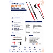 Powermaster 3020B 10A Ölçü Aleti Probu