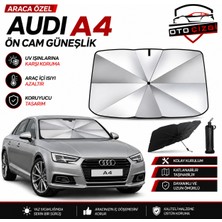 OtoÇizgi Audi A4  Şemsiye Tip Ön Cam Güneşliği Katlanabilir Uv Korumalı Araç Cam Güneşlik