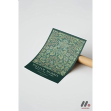 Modiwa Design William Morris Flower Garden Deseni, Çerçevesiz Yüksek Kalite Duvar Afişi - Ev Dekorasyonu
