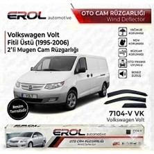 Erol Otomotiv Volkswagen Volt (1995-2006) Uyumlu Fitil Üstü 2'li Mugen Cam Rüzgarlığı Takımı
