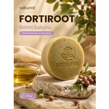 Sabunal FORTIROOT Bıttım Menengiç Sabunu - Saç Derisi, Sakal, Yüz ve Vücut İçin Bitkisel Bakım Sabunu 100 gr