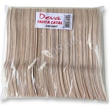 4 Adet Deva Tahta Çatal 100'LÜ