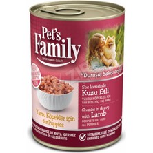 3 Adet Pet's Family Kuzu Etli Yavru Köpek Konservesi 400 gr