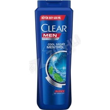 2 Adet Clear Şampuan Cool Sport Men 600 ml