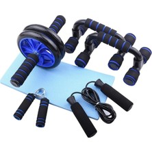Hepitop Push Up Bar Plastik Şınav Barı Seti Egzersiz Tekeri El Yayı Atlama Ipi