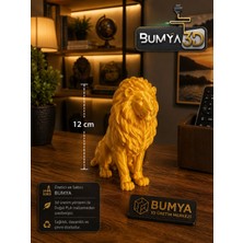 Bumya 12 cm Yüksekliğinde Aslan Biblosu 3D Üretim