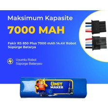 Ümit Maker Fakir Rs 850 Plus Robot Süpürge 7000 Mah 14.4V Batarya