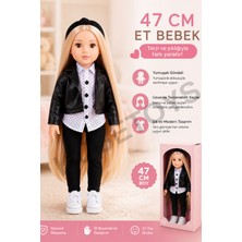 KoseToys Kız Oyuncak Bebek 47 cm Uzunlugunda Gövde Kısmı Yumusak Et Bebek