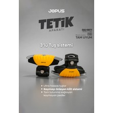 Jopus Pubg Tetik Aparatı Mobil Oyun Mekanik Metal Ateş Tuşu - Sarı