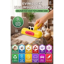 Dream Plus Hazneli Kedi Köpek Evcil Hayvan Kıyafet Elbise Halı Yatak Tüy Temizleyici Toz Toplayıcı
