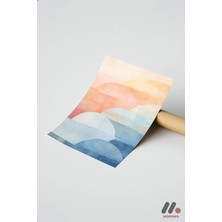 Modiwa Design Pastel Bulut Soyut Yüksek Kalite Duvar Afişi - Modern Ev Dekorasyonu
