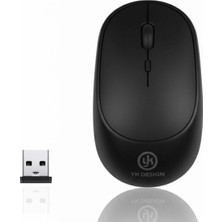 Ototechparca Siyah Renkli Ergonomik Sessiz Kablosuz Mouse – USB Alıcılı, Ofis ve Oyun Için Konforlu Bilgis