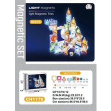 Ototechparca 7.5cm Işıklı Manyetik Blok 86 Parça