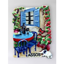 Mundy Assos Polyester Kabartmalı Magnet 5 x 6,5 cm Dekoratif Hediyelik Buzdolabı Süsü (KOD:1698)