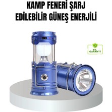 Ototechparca Güneş Enerjili Kamp Lambası Şarjlı Taşınabilir Kompakt Açık Hava Işığı