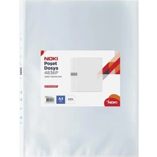 Noki Poşet Dosya A3 Dikey 25’li 4836