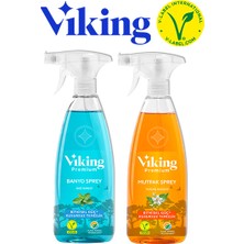 Viking Premium 2'li (Banyo Dağ Nanesi , Mutfak Turunç Bahçesi) Paket 750 ml x 2 Adet