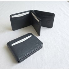 Passtell %100 Hakiki Deri Çift Yönlü Kağıt Para Bölmeli Mıknatıs Kapamalı Trend Model Erkek Cüzdan 10 cm En / Yükseklik 8 cm