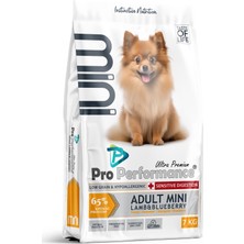 Pro Performance Yetişkin Mini Irk Kuzu Etli ve Yaban Mersinli Köpek Maması 7 kg