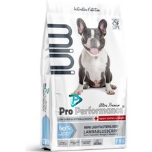 Pro Performance Light & Kısırlaştırılmış Mini Irk Kuzu Etli ve Yaban Mersinli Köpek Maması 7 kg
