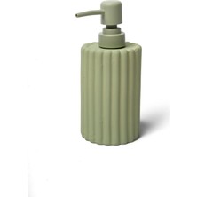 Deconore Flute Mat Dokulu Sıvı Sabunluk Haki Yeşili