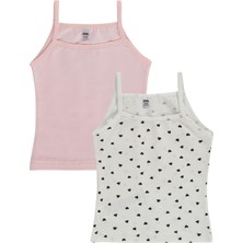 Civil Girls Mini Desenli 2-12 Yaş Kız Çocuk 2'li Atlet - Standart