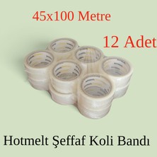 Elma Shop 12 Adet - Liebherrman - 45X100 Metre Hotmelt 1. Kalite Şeffaf Koli Bandı -Aynı Gün Kargo