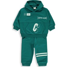 Civil Baby Yarım Fermuar 6-18 Ay Takım - Yeşil