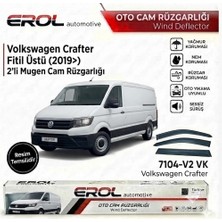 Erol Otomotiv Volkswagen Crafter (2019 ve Sonrası) Uyumlu Fitil Üstü 2'li Mugen Cam Rüzgarlığı Takımı