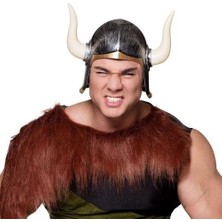 Ototechparca Mega Boynuzlu Viking Ivar Kaskı Eskitilmiş Desen Gümüş Renk