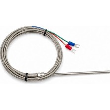 Gümrük Bey Wrnt-03 K Tipi M8 Vidalı Termokupl Sıcaklık Sensörü - 15 cm Prob / 2m Kablo
