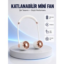 Ototechparca 5 Kanatlı Sessiz Mini Fan 3 Vitesli Katlanabilir Asılabilir