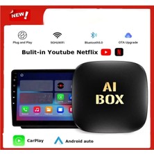 Ototechparca Android Işletim Sistemli, 32GB Hafızalı, Kablosuz Carplay Destekli Akıllı Multimedya Kutusu