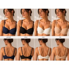 Nixci İntimates Nixci Intimates Kadın %80 Pamuk Balenli Push Up Sütyen Ayarlanabilir Askılı 75-90