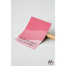 Modiwa Design Pembe İspanyolca Söz Posteri, Çerçevesiz Yüksek Kalite Duvar Afişi - Modern Ev Dekorasyonu