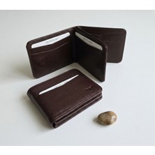 Passtell %100 Hakiki Deri Çift Yönlü Kağıt Para Bölmeli Mıknatıs Kapamalı Trend Model Erkek Cüzdan 10 cm En / Yükseklik 8 cm