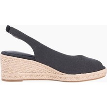 Tommy Hilfiger Kadın Mid Wedge Espadrille Slingback Sandalet FW0FW09228BDS