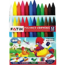 Fatih FA50110CB12RKT Crayon Boya 12 Renk Kisa Mum Boya