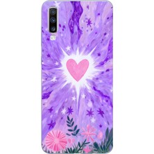 Moonset Samsung Galaxy A50 Uyumlu Baskılı Yumuşak Silikon Şeffaf Telefon Kılıfı