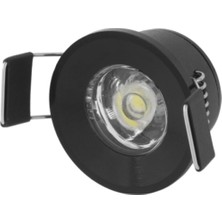 Ototechparca 1 Adet Cata Ct 5270 Yıldız 1.5W Sıva Altı LED Spot Siyah Kasa Beyaz Işık 6400K