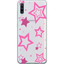 Moonset Samsung Galaxy A50 Uyumlu Baskılı Yumuşak Silikon Şeffaf Telefon Kılıfı