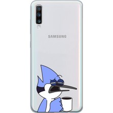 Moonset Samsung Galaxy A50 Uyumlu Baskılı Yumuşak Silikon Şeffaf Telefon Kılıfı