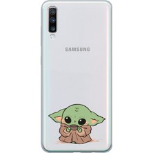 Moonset Samsung Galaxy A70 Uyumlu Baskılı Yumuşak Silikon Şeffaf Telefon Kılıfı