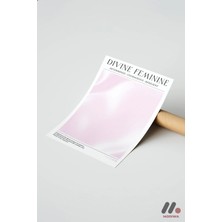 Modiwa Design Divine Feminine Pembe Poster, Çerçevesiz Yüksek Kalite Duvar Afişi - Kişiye Özel Hediye