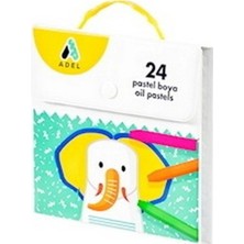 Adel 4281824002 Çantali Pastel Boya 24 Renk