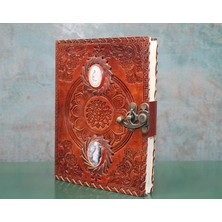 Ototechparca Taşlı Deri Defter Model 9