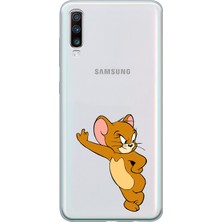 Moonset Samsung Galaxy A50 Uyumlu Baskılı Yumuşak Silikon Şeffaf Telefon Kılıfı